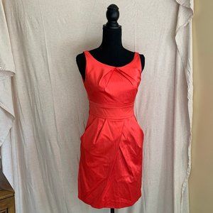 Red Classic Dress - POCKETS